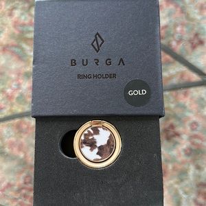 Burga ring holder attachment for phone case.